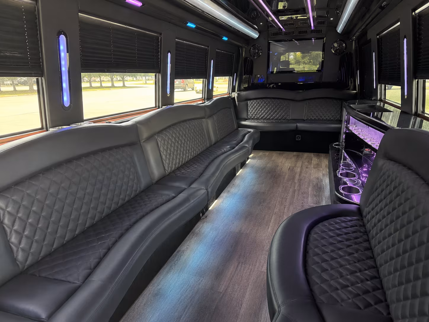 15 Passenger Party Bus Inside