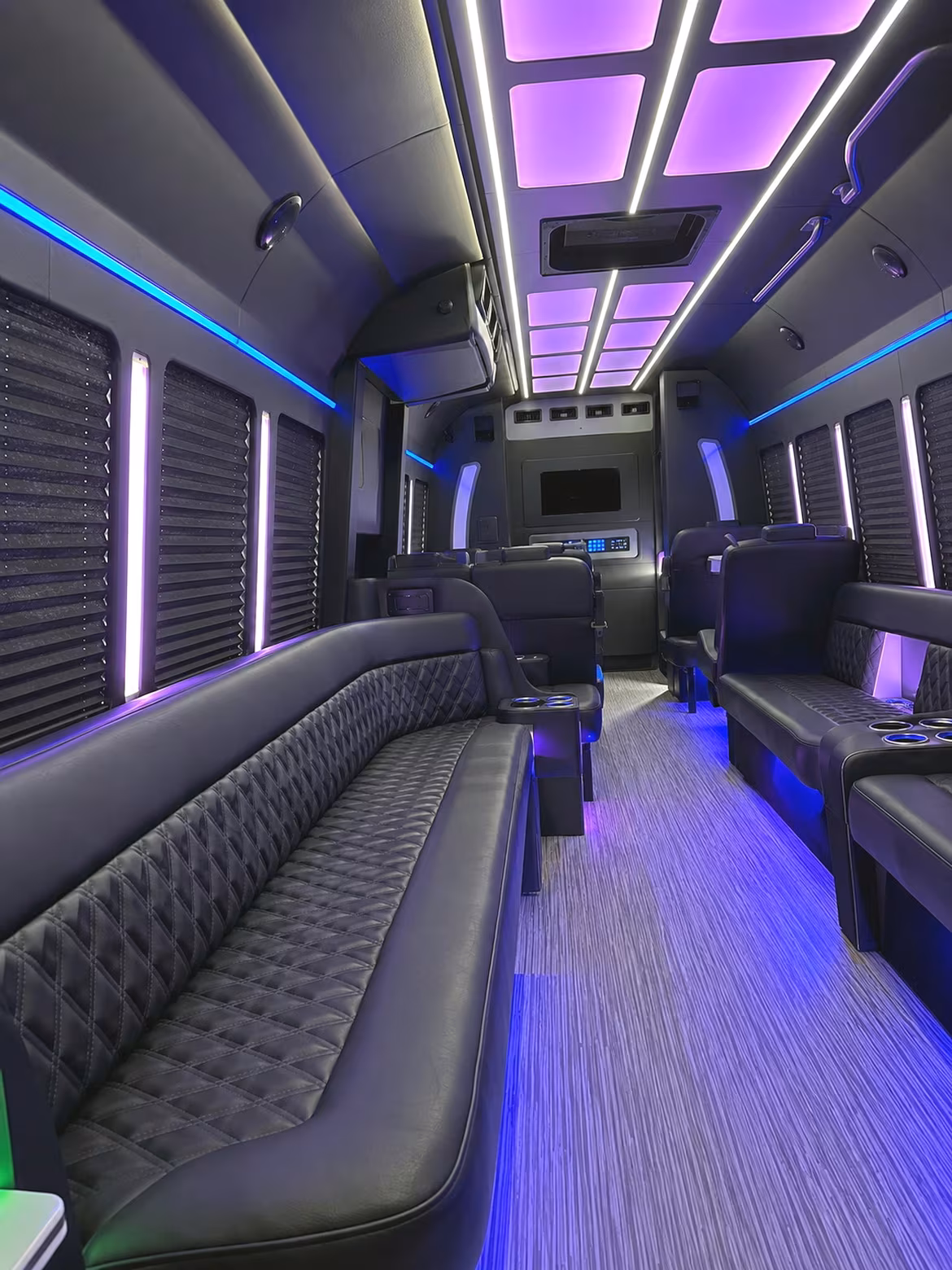 25 Passenger Party Bus Inside