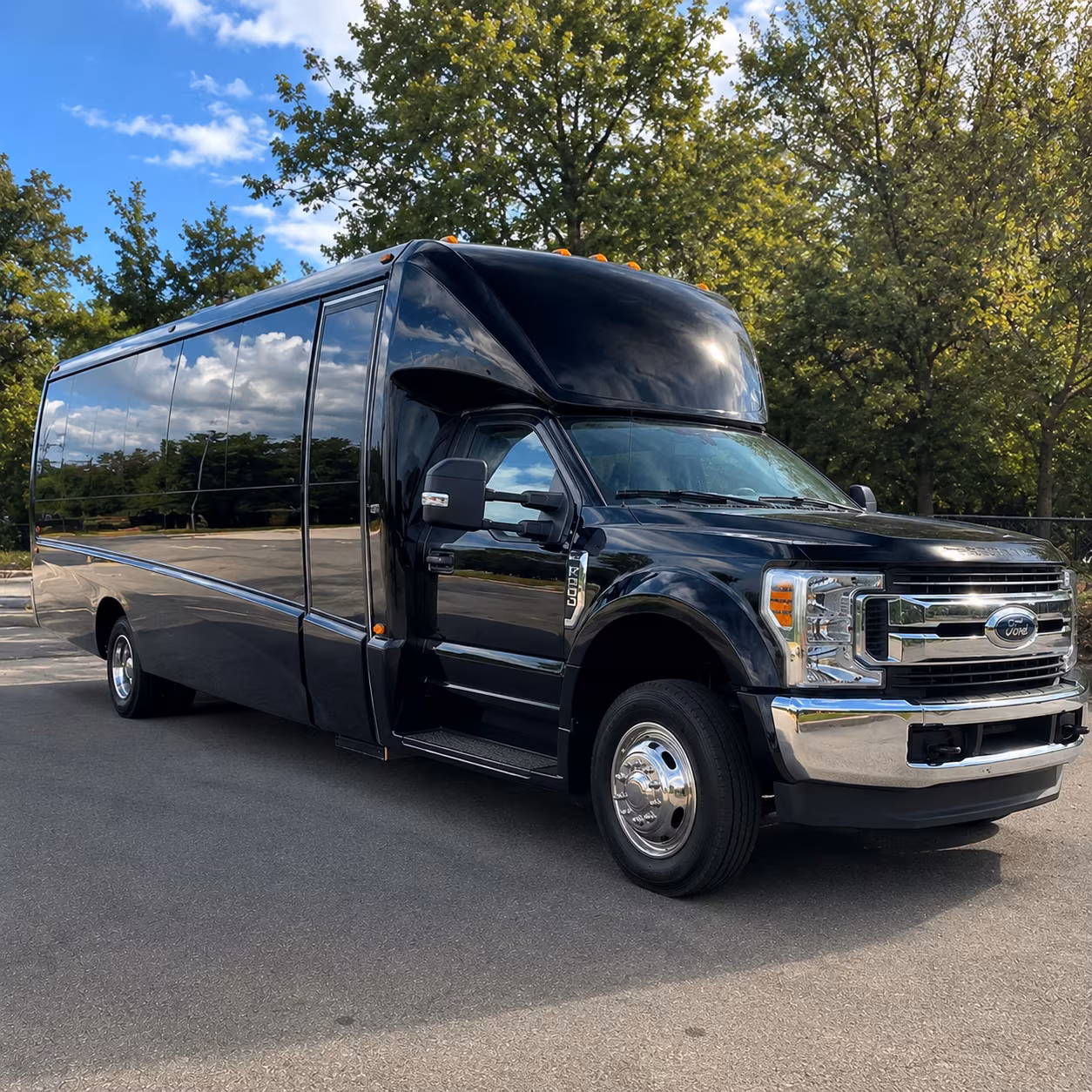 Topeka Airport Shuttle & Transportation party bus exterior