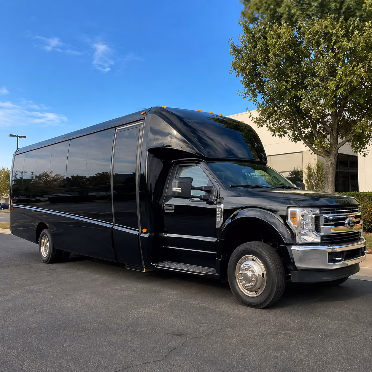 Topeka Airport Shuttle & Transportation party bus exterior
