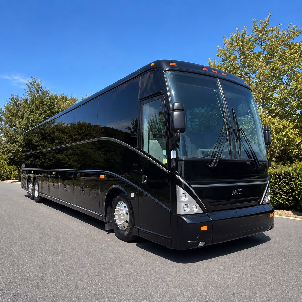 Topeka Corporate Transportation party bus exterior