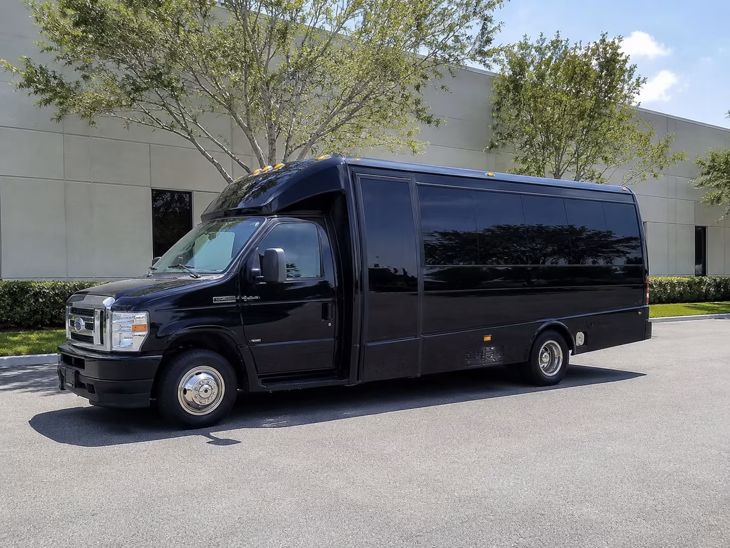 Topeka Corporate Transportation party bus exterior
