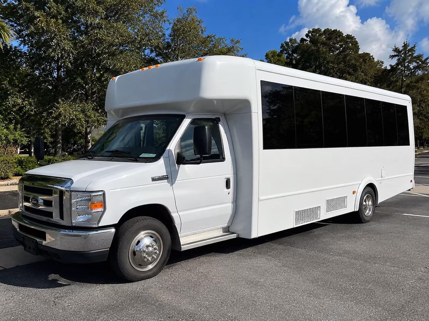 Topeka Private Event Transportation party bus exterior