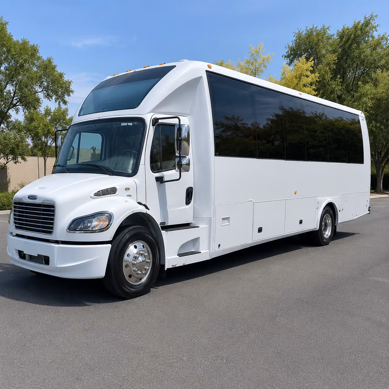 Topeka Private Event Transportation party bus exterior