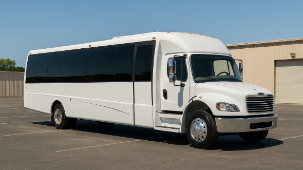 Exterior of Topeka Party Bus Company's 20 Passenger Party Bus in Shawnee