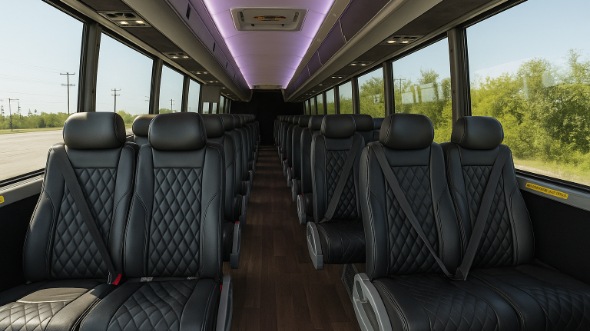 Interior of Topeka Party Bus Company's 30 Passenger Minibus in Topeka