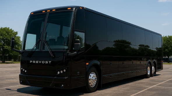 Exterior of Topeka Party Bus Company's 40 Passenger Party Bus in Olathe