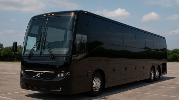 Exterior of Topeka Party Bus Company's 48 Passenger Charter Bus in Topeka