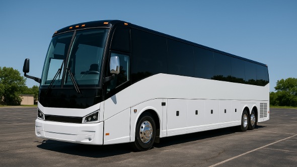 Exterior of Topeka Party Bus Company's 50 Passenger Party Bus in Kansas City