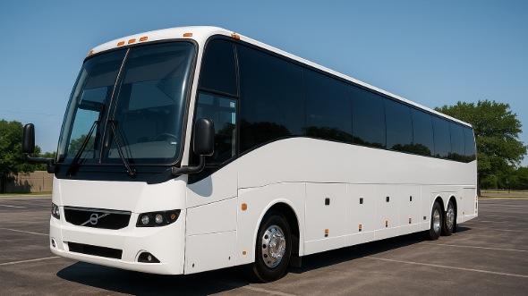 Exterior of Topeka Party Bus Company's 56 Passenger Charter Bus in Topeka