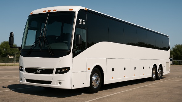 Exterior of Topeka Party Bus Company's ADA Charter Bus in Topeka