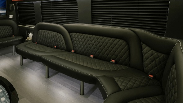 topeka 14 passenger sprinter limousine inside