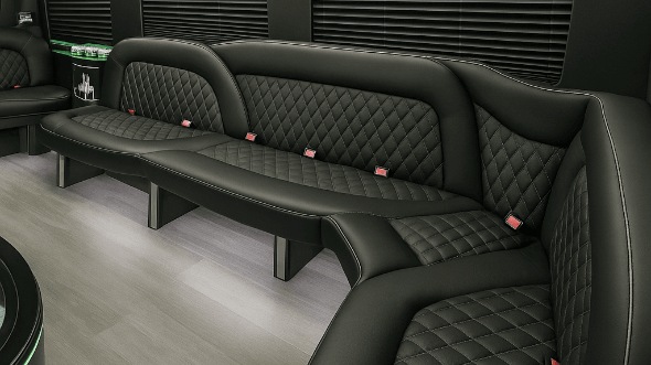topeka 14 passenger sprinter limousine interior